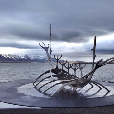 Sólfar The Sun Voyager in Iceland