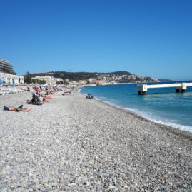 The Pebble Beaches of Nice, France