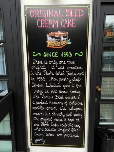The story of the famous Bled Cream Cake