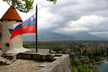 The view from Bled Castle