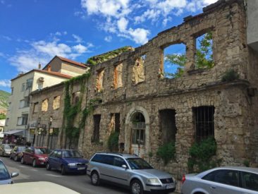 Buildings in Mostar, Bosnia and Herzegovina
