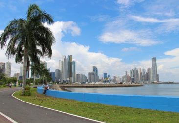 Avienda Balboa and the Panama City skyline