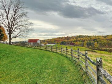 Mount Bleak farm in Sky Meadows State Park, Virginia.