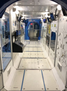Replica of the inside of the International Space Station