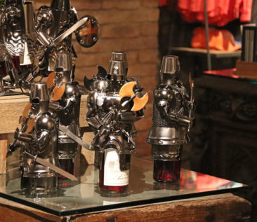 Turn your wine bottle into a Knight? At Castello di Amorosa you can.