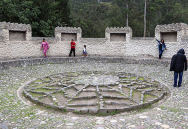 Solar Calendar at the Peguche waterfall