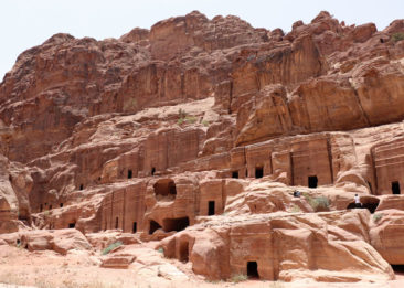 Stone caves in Petra