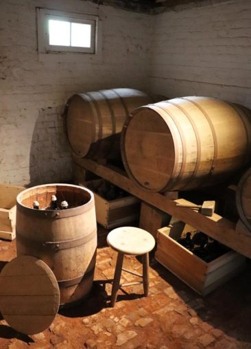 Wine cellar at Monticello