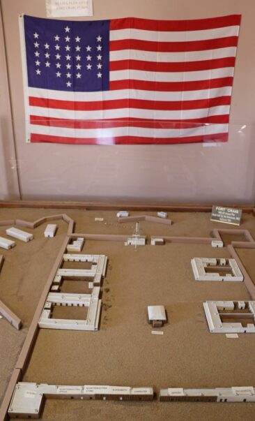Model of the original layout of Fort Craig