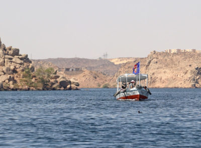 The boat to Philae Temple