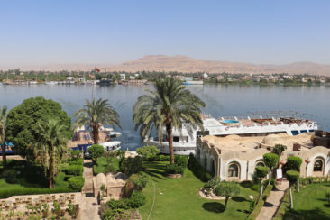 The view of the Nile from our Hotel in Luxor