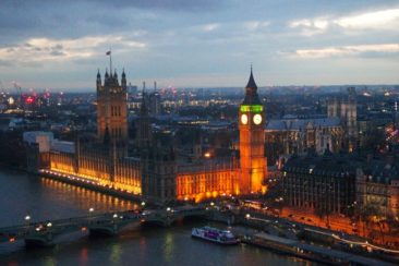 Big Ben as seen from the London Eye