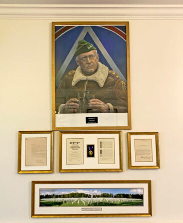 General Patton display in the Luxembourg American Cemetery