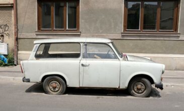 Old car in Bucharest