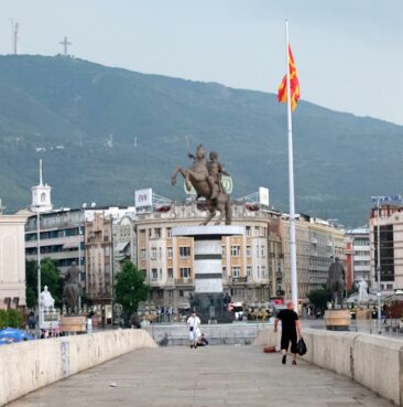 Macedonia Square in Skopje