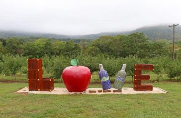 The Love Sign outside Peaks of Otter Winery