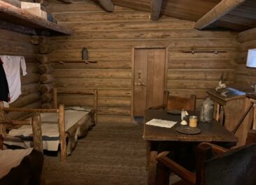 Room interior at Fort Clatsop
