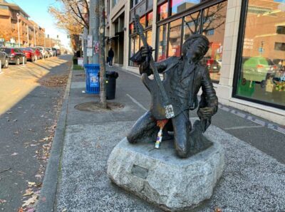 The Jimi Hendrix Statue in Seattle, Washington