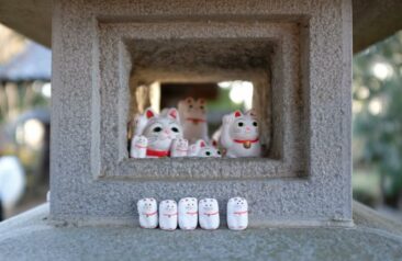 Gotokuji Lucky Cat Temple in Tokyo, Japan