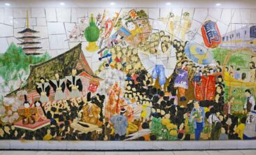 Beautiful Mural in Tokyo Metro Station