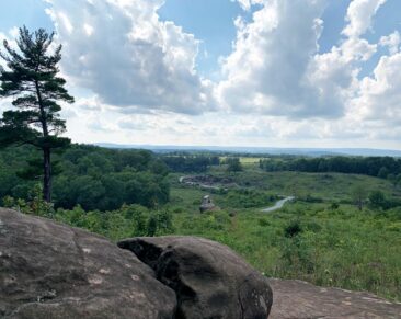 View from Little Round Top in Gettysburg