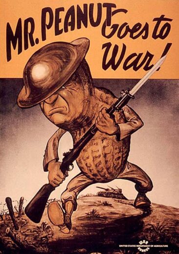 Mr. Peanut propaganda poster (Source: Wikipedia)