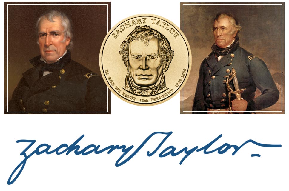Zachary Taylor President Quarter, Signature, and Portrait