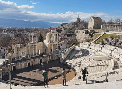 Roman theatre of Philippopolis in Plovdiv, Bulgaria