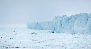 The Austfonna ice shelf on Nordaustlandet